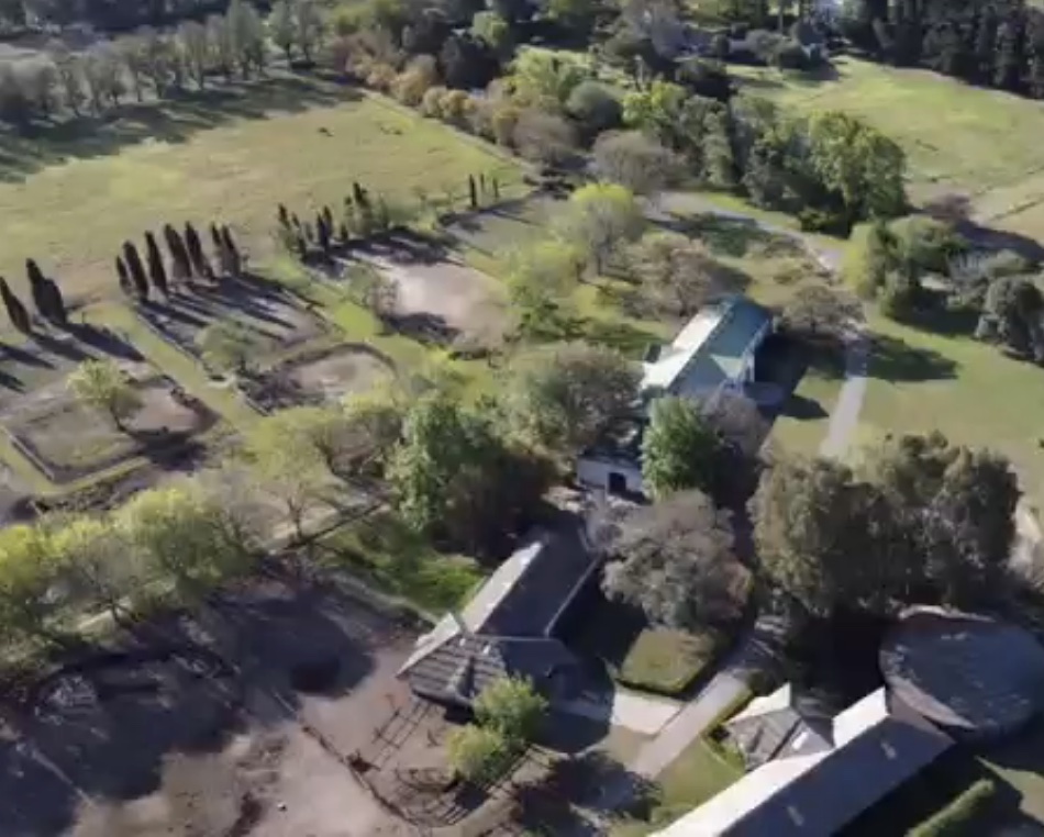 Vista aérea de Haras Cuatro Estrellas
